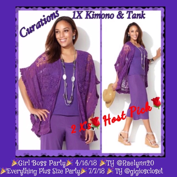 Curations Jackets & Blazers - ❌SOLD❌💜NEW Curations Kimono &Tank 1X